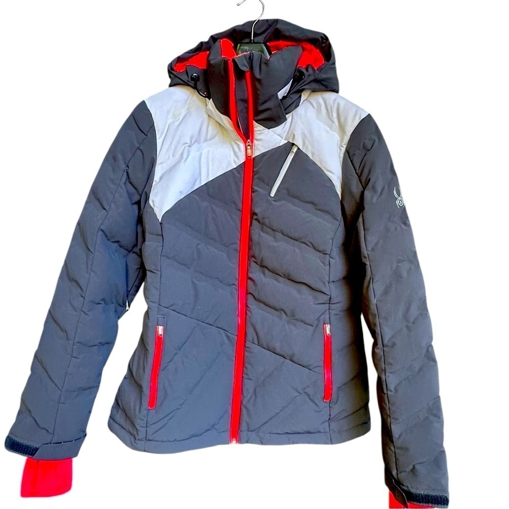 Spyder Breakout Down Women’s Ski Jacket Coat Sz 12 - Picture 2 of 12